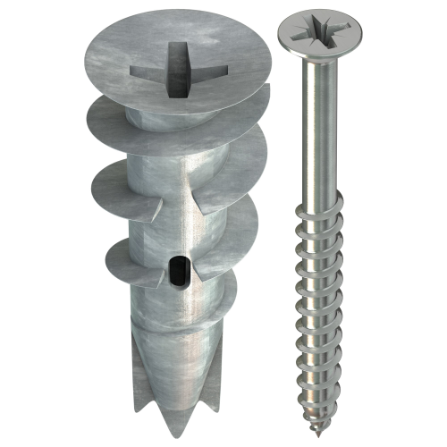 detail Hmoždinka do sádrokartonu SPIRAL PLUS 37-4S s vrutem v krabičce [50 ks]