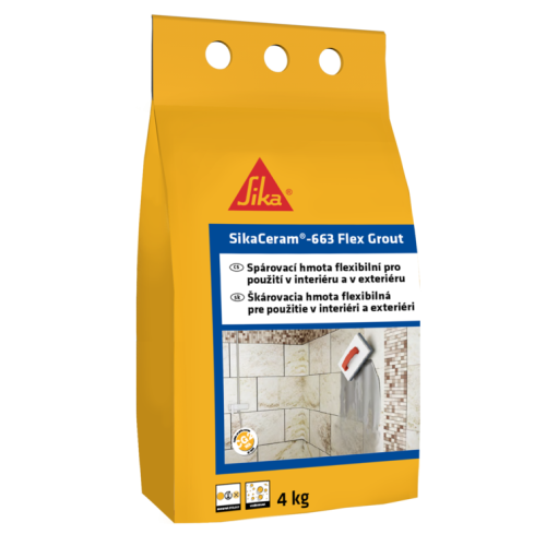 detail Hmota spárovací cementová SikaCeram-663 Flex Grout karamelová 4 kg