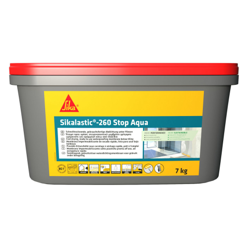 detail Hydroizolace Sikalastic-260 Stop Aqua 7 kg