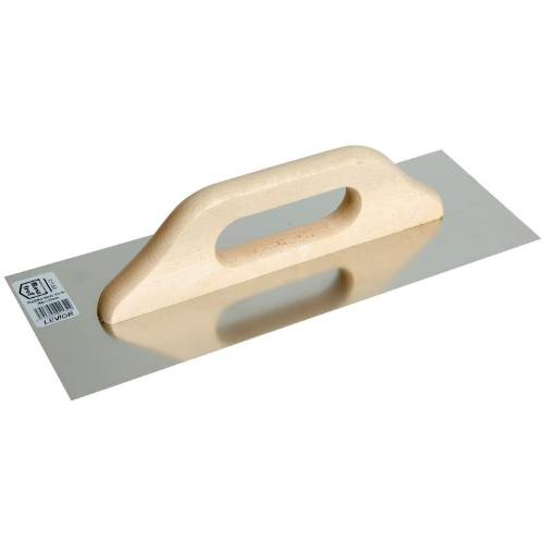 detail Hladítko nerez hladké, 360 x 130 mm, dřevěná rukojeť, Festa