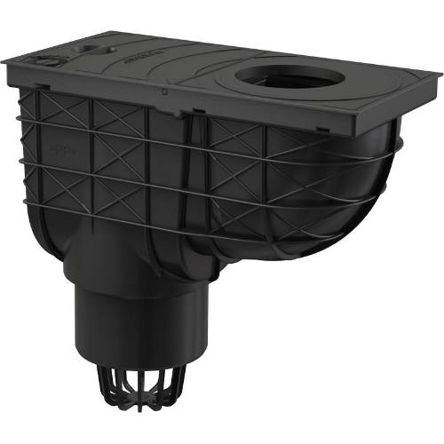 detail Lapač střešních splavenin přímý DN 110 mm, černá, Enpro