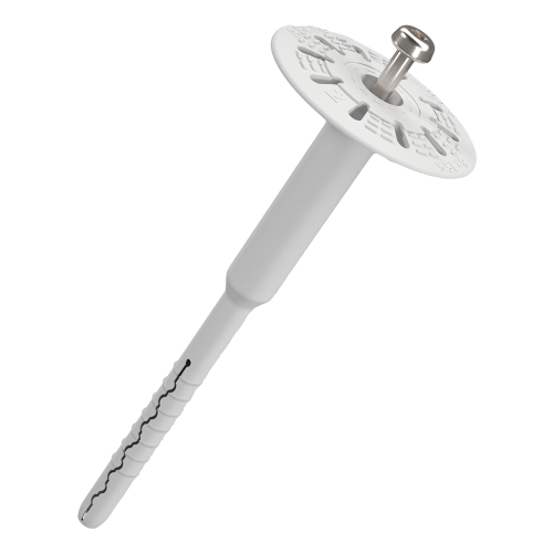 detail Hmoždinka fasádní talířová ThermoDrive-V2 08 s kovovým šroubem 135 mm