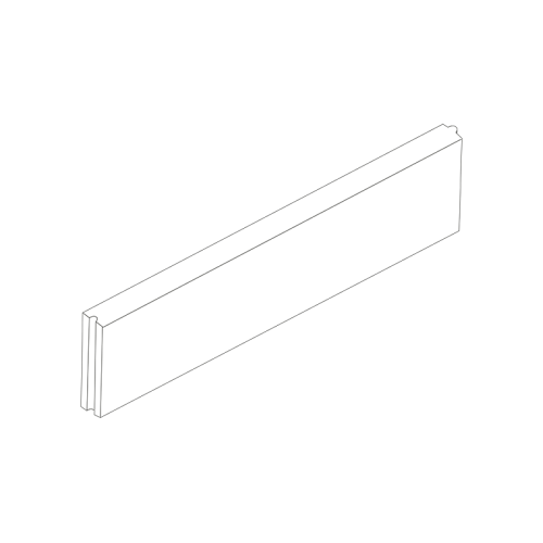 detail Obrubník záhonový Ferobet 1000×50×200 mm rovný se zámkem prato (48)