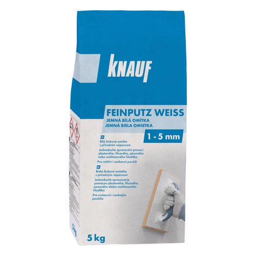 detail Omítka štuková bílá Feinputz weiss 5 kg