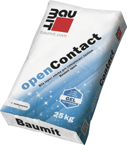 detail Hmota lepicí a stěrková Baumit openContact 25 kg