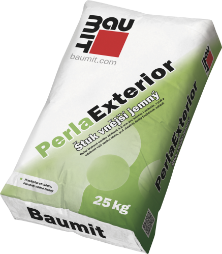 detail Omítka štuková vápenocementová Baumit PerlaExterior 25 kg