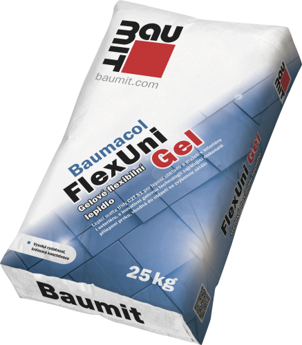 detail Lepidlo flexibilní Baumit Baumacol FlexUni Gel (C2T S1) 25 kg