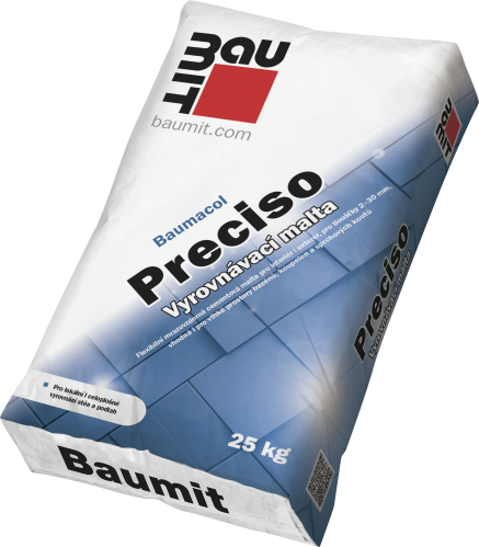 detail Malta vyrovnávací Baumit Baumacol Preciso 25 kg