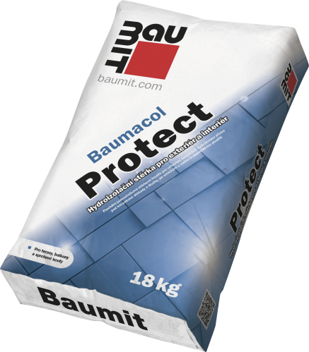 detail Stěrka hydroizolační Baumit Baumacol Protect 18 kg