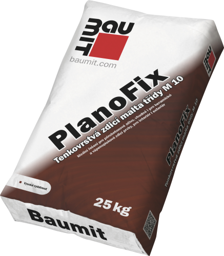 detail Malta zdicí tenkovrstvá Baumit PlanoFix 25 kg