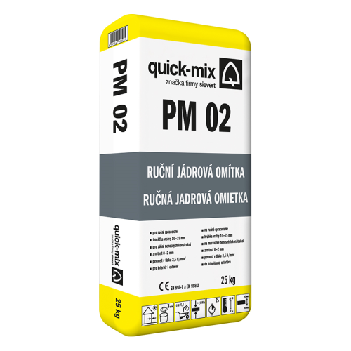 detail Omítka jádrová ruční PM 02 0-2 mm 25 kg