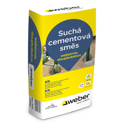 detail Směs betonová webermix sloupkobeton 25 kg