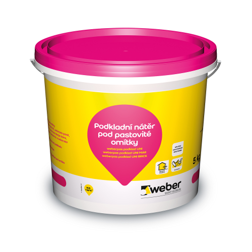 detail Nátěr pokladní weberpas podklad UNI MAR hnědá 5 kg