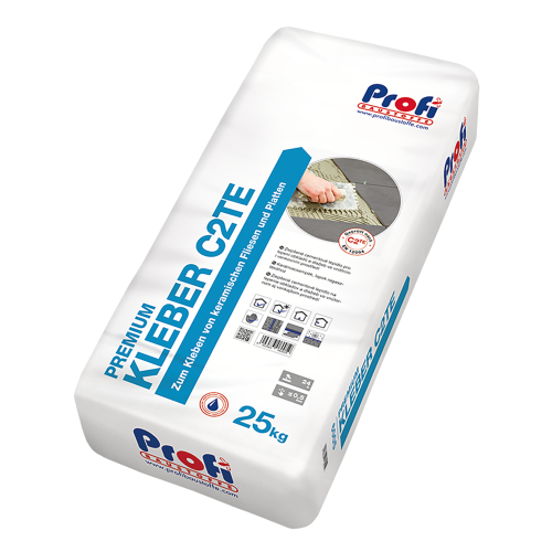 detail Lepidlo na obklady a dlažby Profi Premium Kleber C2TE 25 kg