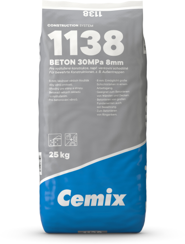 detail Beton Cemix 1138 30 MPa 8 mm 25 kg