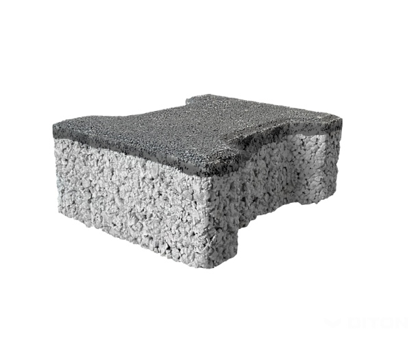 detail Dlažba betonová Íčko Aquapore 80 mm černá (8)