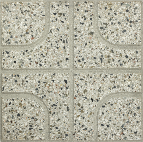 detail Dlažba teracová Cidemat Ornela OA 101 K reliéfní 300×300×33 mm reliéfní šedá (12,96)