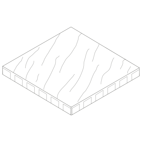 detail Dlažba betonová Ferobet Nature Moments 600×600×60 mm reliéfní marble (7,2)