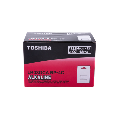 detail Baterie TOSHIBA AAA LR03GCA BP-4C Alkaline