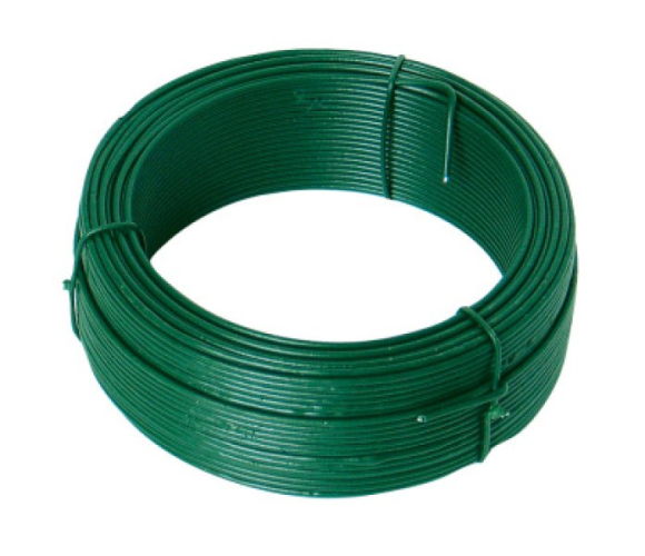 detail Vázací drát 1.4mmx50M zelený PVC