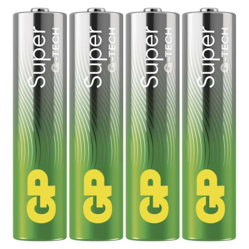 detail Baterie alkalická GP Super AAA (LR03) 1,5V - 4ks