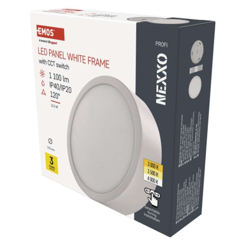 detail Svítidlo EMOS Nexxo přisazené kruhové se změnou CCT LED / 12,5W / IP40 / 1 100 lm / bílé