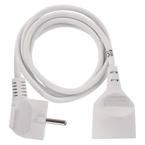 detail Kabel prodlužovací EMOS 1,5 m / 1 zásuvka / bílý
