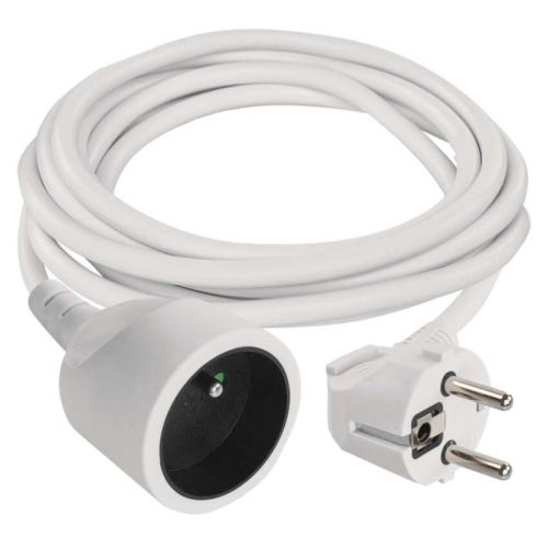 detail Kabel prodlužovací EMOS 3 m / 1 zásuvka / bílý