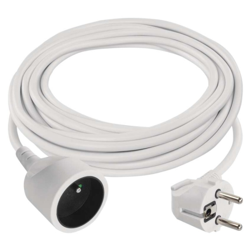 detail Kabel prodlužovací EMOS 5 m / 1 zásuvka / bílý