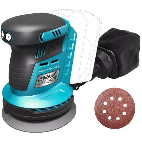 detail Bruska excentrická AKU Dedra DED7062 18V 125 mm