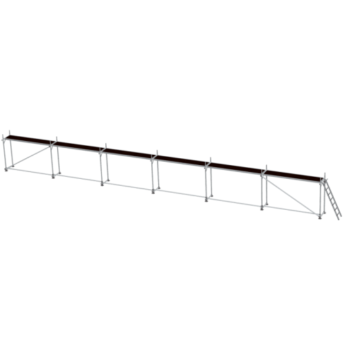 detail Lešení fasádní Jumbo Superflex Pro 1,8×18 m