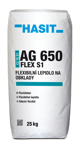detail Lepidlo flexibilní na obklady Hasit AG 650 Flex C2 TE S1 25 kg