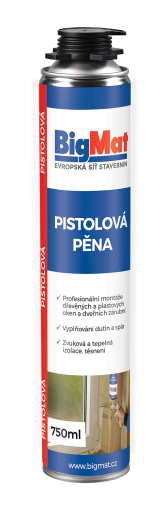 Pěna montážní pistolová BigMat 750 ml