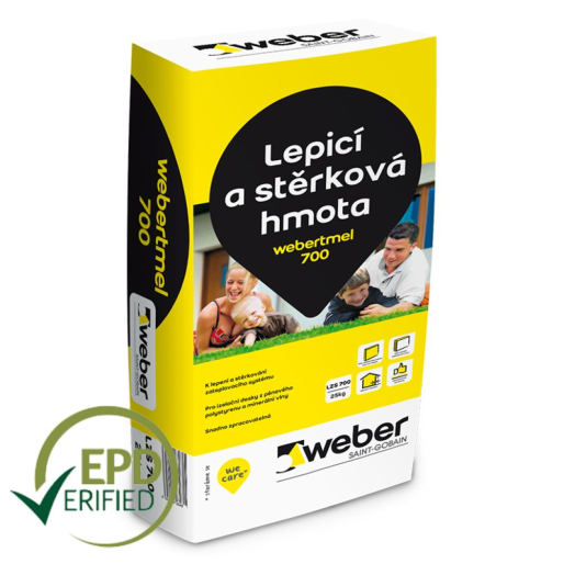 Hmota lepicí a stěrková webertmel 700 25 kg