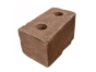 náhled Tvarovka plotová Presbeton Crash Block HX 4/19/R 390×190×190 mm rumplovaná hnědá (60)