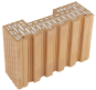 náhled Cihla Heluz Family 38-K-1/2 2in1 broušená 125x380x249mm P10 (120)