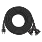 náhled Kabel prodlužovací EMOS 25 m / 2 zásuvky / 1,5 mm2 / IP44 / guma