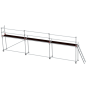 náhled Lešení fasádní Jumbo Superflex Pro se zábradlím 2×9 m