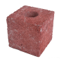 náhled Blok zdicí Diton History 190×190×190 mm základní kámen poloviční červený (96)