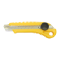 náhled Nůž odlamovací, plastový, s kovovou výztuhou a šroubovou aretací, 18 mm