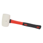 náhled Palice gumová, bílá, se sklolaminátovou násadou, pr. 45 mm / 230 g, profi