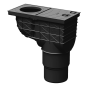 náhled Lapač střešních splavenin GRX spodní černá 110/125 mm