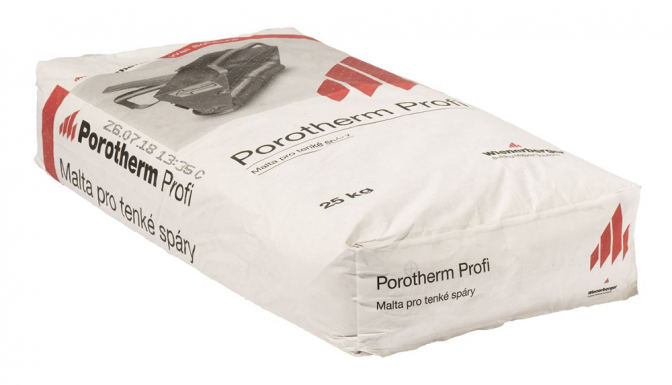 detail Malta Porotherm Profi 25kg (48)