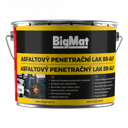 Lak asfaltový penetrační BR-ALP BigMat 8kg