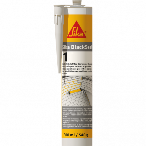 detail Tmel těsnicí bitumenový SikaBlackSeal-1 300 ml