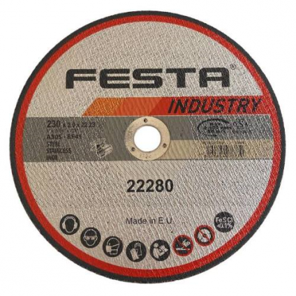 Kotouč řezný kov O 230 x 2 mm, Festa Industry